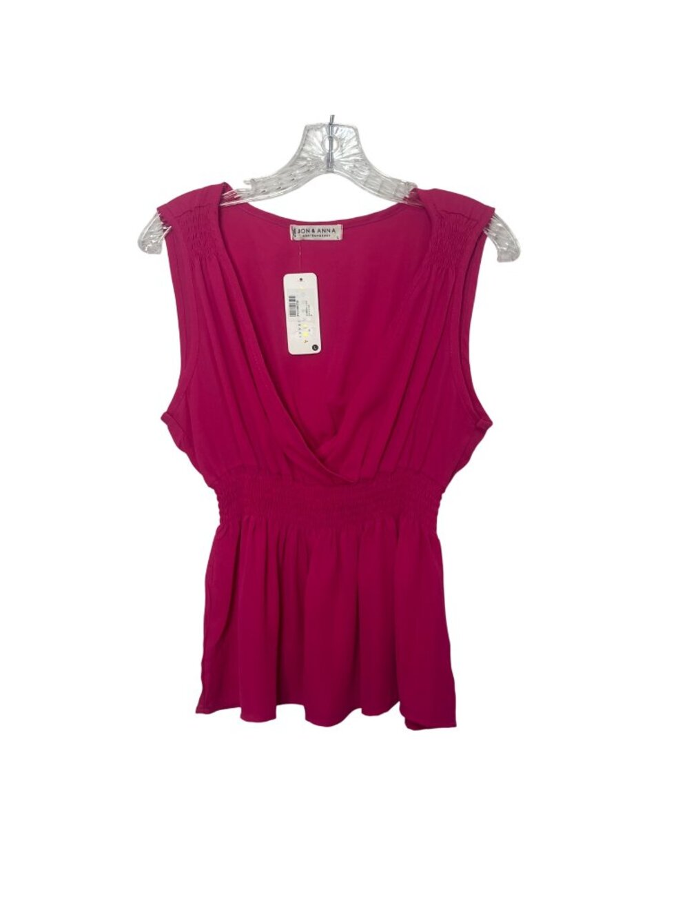Jon & Anna Sleeveless Blouse Shirt Womens Large Pink New